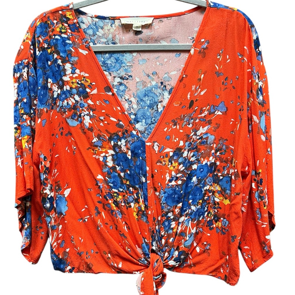 Lovestitch Tie-front Top